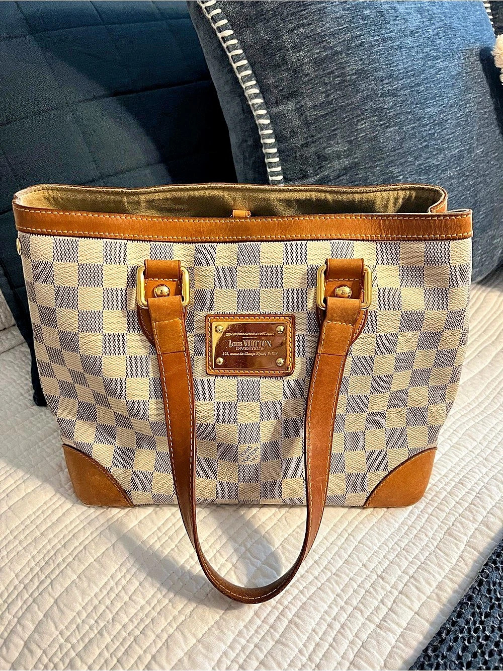 Louis Vuitton Hampstead MM Damier Azur